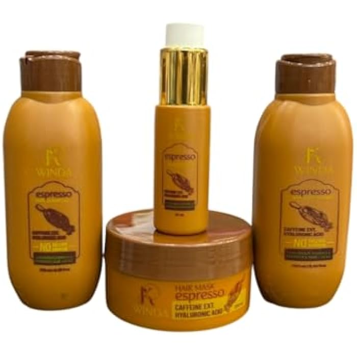 K-winda Espresso hair treatment set of four 250 ml
